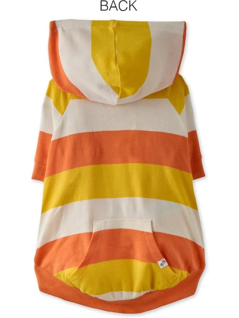 Pet Passion Rocky-The Extra Comfy Hoodie, Candy Corn, XL (55-80 lbs)